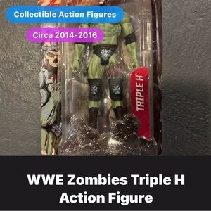WWE Green Zombie Triple H Action Figure with Black and Silver Accents